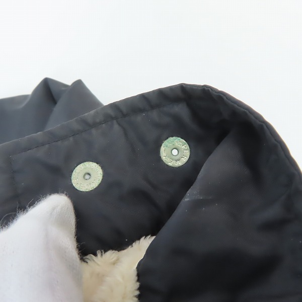 実際に弊社で買取させて頂いたCALEE SUPPLY Co./キャリー 18AW ワッペン付き 裏ボア Nylon Coach Jacket/ナイロン コーチジャケット Mの画像 5枚目