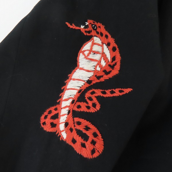 実際に弊社で買取させて頂いたBLACKTOP MOTORCYCLE/ブラックトップモーターサイクル  刺繍 スーベニア ジャケット BT10SS-B01B/Mの画像 6枚目