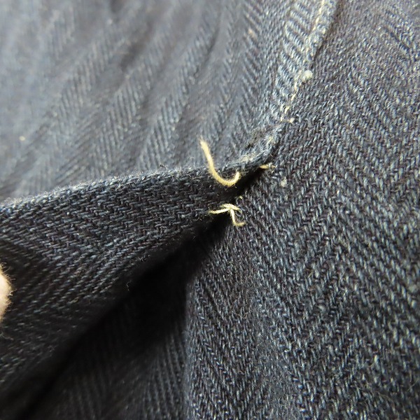 実際に弊社で買取させて頂いたSUGAR CANE/シュガーケーン Light INDIGO HERRINGBONE WORK COAT ワークコート SC13500/Sの画像 7枚目