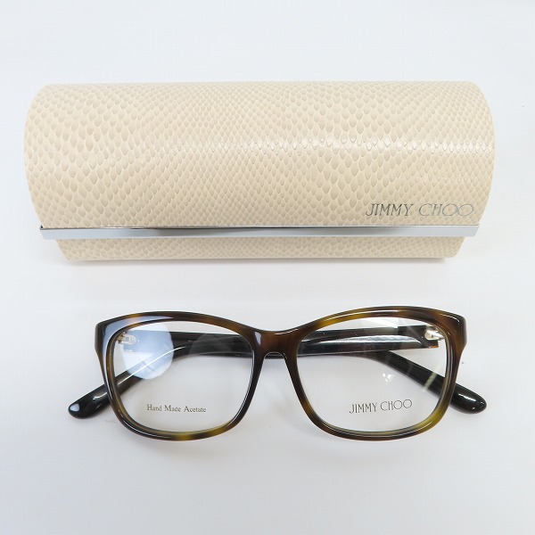 実際に弊社で買取させて頂いたJIMMY CHOO/ジミーチュウ メガネフレーム アイウェア  JC132/F 112の画像 7枚目