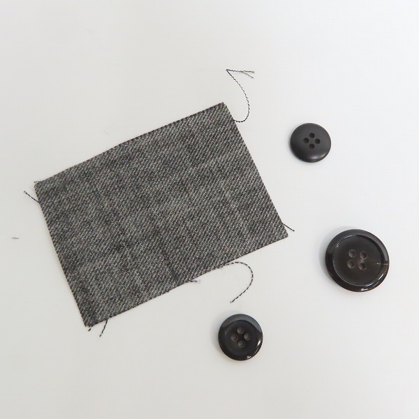 実際に弊社で買取させて頂いたLAD MUSICIAN/ラッドミュージシャン 20AW Wool Gabardine Flower Skull Big Jacket 2220-345/42の画像 8枚目