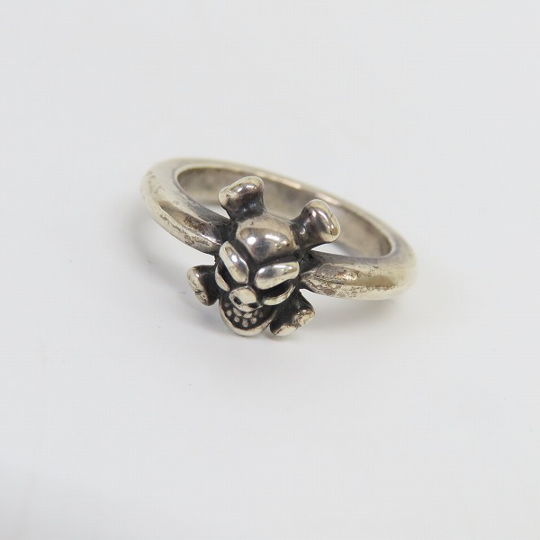 実際に弊社で買取させて頂いたBILL WALL LEATHER/BWL/ビルウォールレザー スモール クロスボーンスカル リング 13号