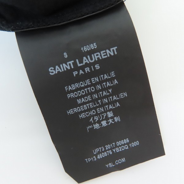 実際に弊社で買取させて頂いた【JPタグ】Saint Laurent/サンローラン ロゴ刺繍 Tシャツ 460876 YB2DQ 1000/Sの画像 3枚目