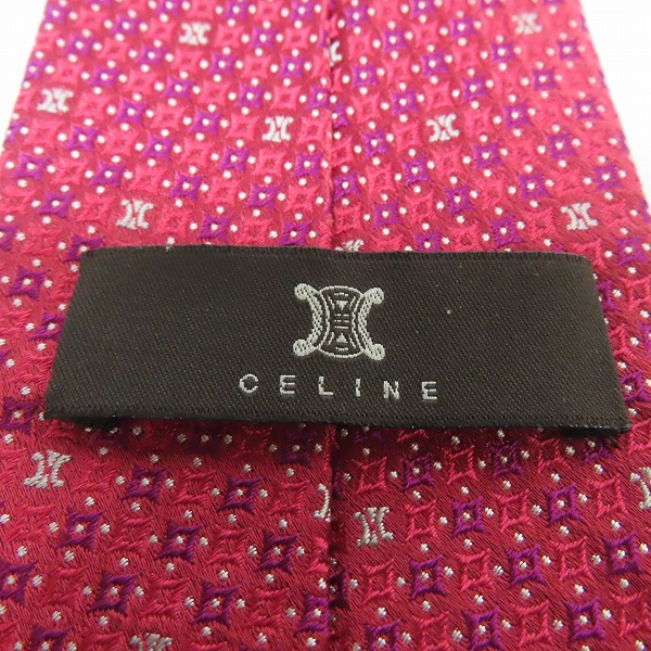 実際に弊社で買取させて頂いたCELINE/セリーヌ マカダム ロゴ総柄 ネクタイの画像 1枚目