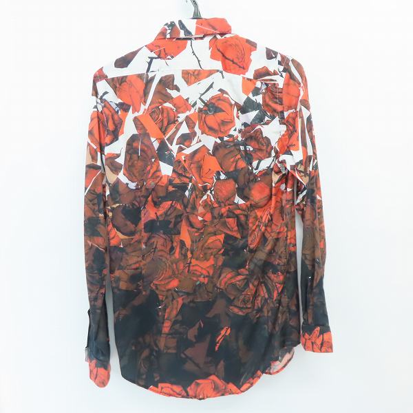 実際に弊社で買取させて頂いたPaul Smith/ポールスミス 薔薇 総柄 長袖 コットンシャツ/Mの画像 1枚目