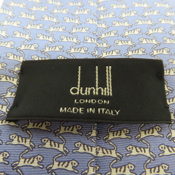 実際に弊社で買取させて頂いたDunhill/ダンヒル アニマル柄 シルクネクタイの画像 1枚目