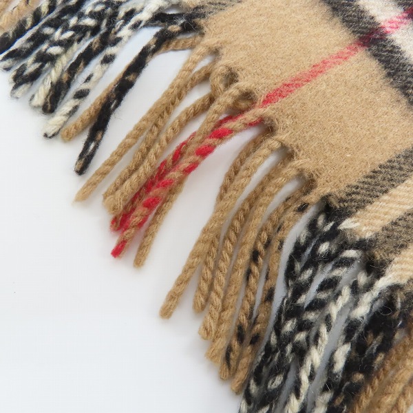 実際に弊社で買取させて頂いたBurberrys/バーバリーズ ノバチェック カシミヤ マフラーの画像 2枚目