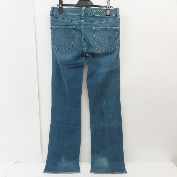 実際に弊社で買取させて頂いたHYDROGEN/ハイドロゲン グリーンステッチ デニムパンツ/30の画像 1枚目