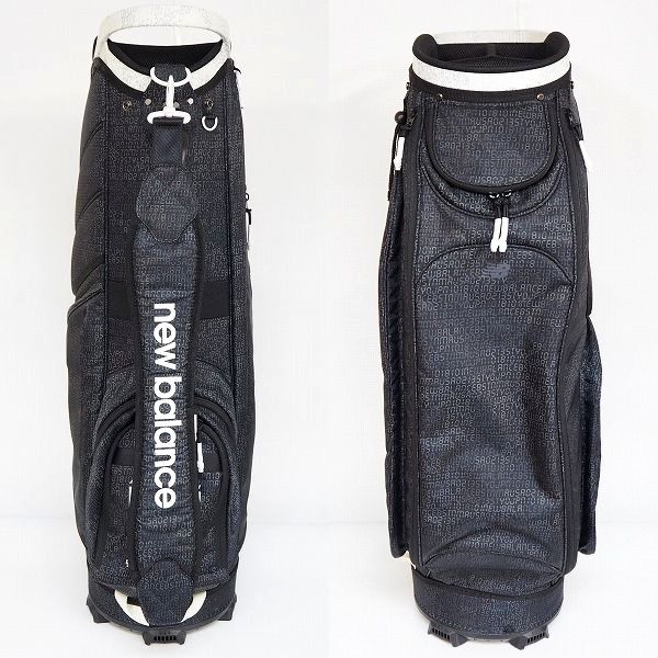 実際に弊社で買取させて頂いたNew Balance/ニューバランス 012-0280001 9型 4分割キャディバッグ デジタルタイプカモフラージュプリント ブラック系の画像 2枚目