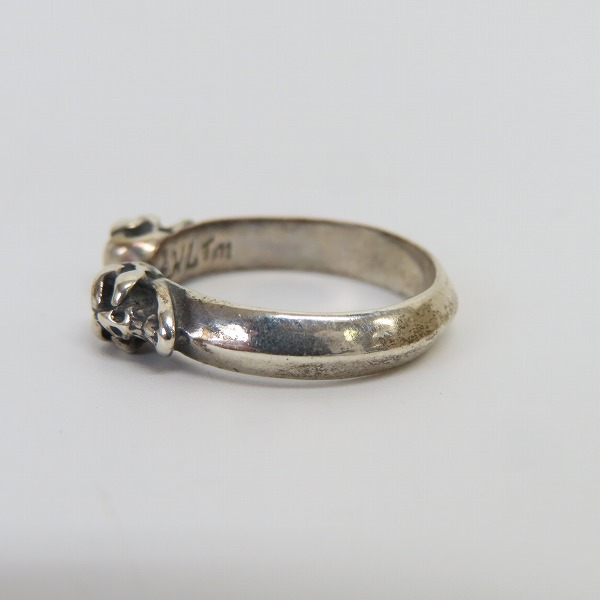 実際に弊社で買取させて頂いたBILL WALL LEATHER/BWL/ビルウォールレザー ダブルスカルリング R438 11.5号の画像 2枚目