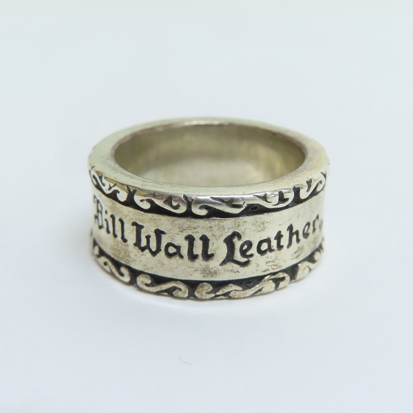 実際に弊社で買取させて頂いたBILL WALL LEATHER/BWL/ビルウォールレザー ウェーブ ロゴ ボックス リング/20-21号の画像 1枚目