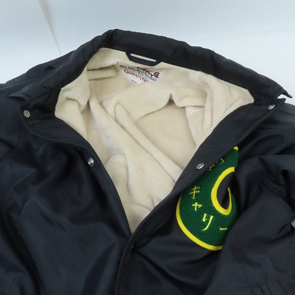 実際に弊社で買取させて頂いたCALEE SUPPLY Co./キャリー 18AW ワッペン付き 裏ボア Nylon Coach Jacket/ナイロン コーチジャケット Mの画像 9枚目