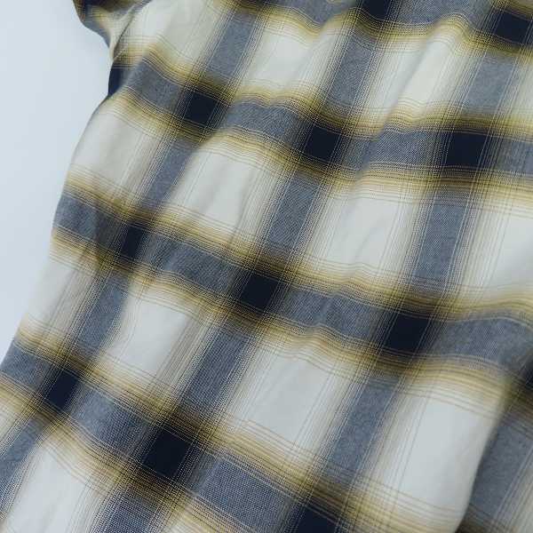 実際に弊社で買取させて頂いたSUGAR CANE/シュガーケーン オンブレチェック 半袖 ワークシャツ SC38693 Lの画像 4枚目