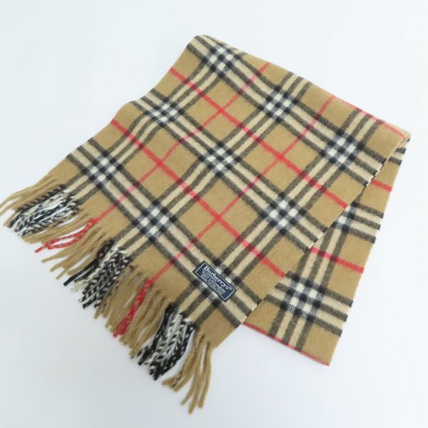 実際に弊社で買取させて頂いたBurberrys/バーバリーズ チェック カシミア マフラー