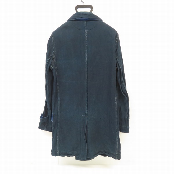 実際に弊社で買取させて頂いたSUGAR CANE/シュガーケーン Light INDIGO HERRINGBONE WORK COAT ワークコート SC13500/Sの画像 1枚目