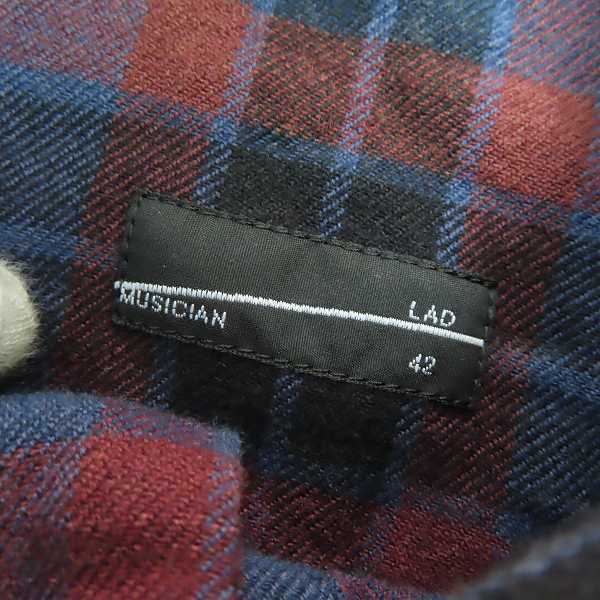 実際に弊社で買取させて頂いたLAD MUSICIAN/ラッドミュージシャン 16AWTWILL TARTAN CHECK STANDARD SHIRTS タータンチェックシャツ/42の画像 2枚目