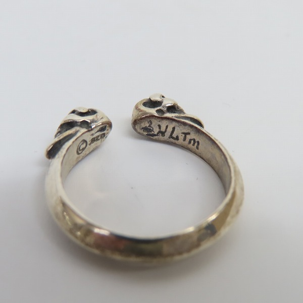 実際に弊社で買取させて頂いたBILL WALL LEATHER/BWL/ビルウォールレザー ダブルスカルリング R438 11.5号の画像 6枚目