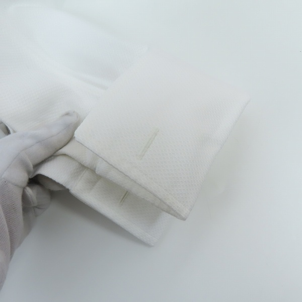 実際に弊社で買取させて頂いた(1)BLACK FLEECE by Brooks Brothers/ブラックフリースバイブルックスブラザーズ 長袖シャツ ホワイト BB1の画像 5枚目