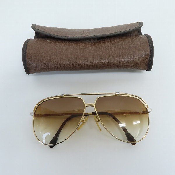 実際に弊社で買取させて頂いたYves Saint Laurent/イヴサンローラン ティアドロップ サングラス/アイウェア 31-7102の画像 8枚目