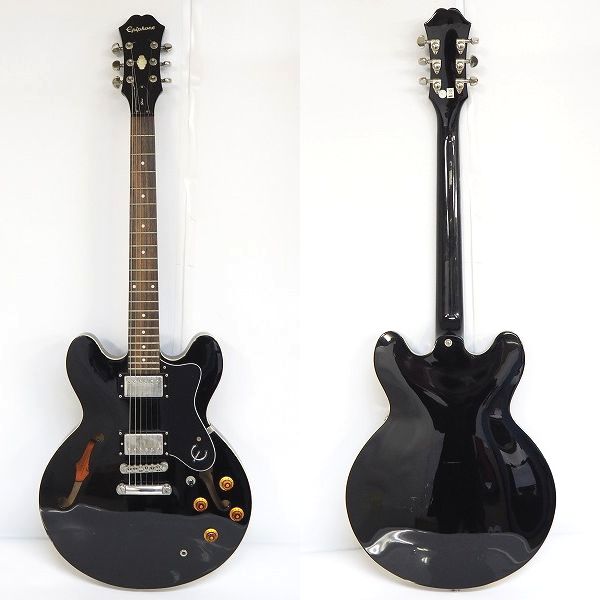 実際に弊社で買取させて頂いた★Epiphone/エピフォン DOT-EB セミアコ ES-335モデル エレキギターの画像 1枚目