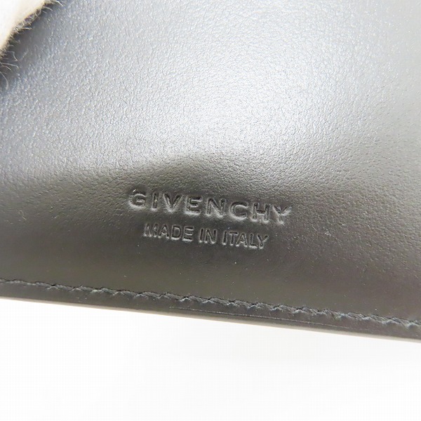 実際に弊社で買取させて頂いたGIVENCHY/ジバンシイ ロゴ型押し レザー二つ折り財布 の画像 4枚目