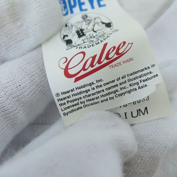 実際に弊社で買取させて頂いたCALEE/キャリー ポパイ プリントTシャツ/ヘンリーネックTシャツ 3点セットの画像 3枚目