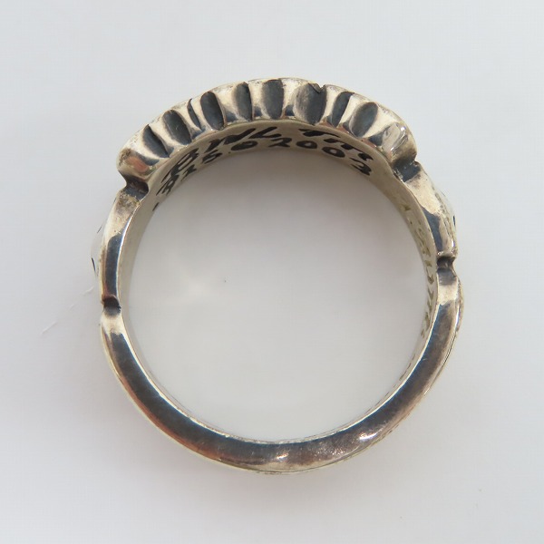 実際に弊社で買取させて頂いたBILL WALL LEATHER/BWL/ビルウォールレザー ロゴデザインリング R311 22-22.5号の画像 5枚目