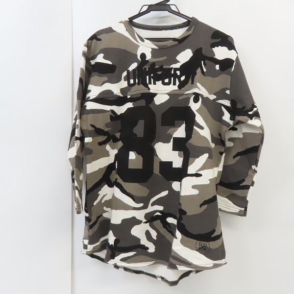 実際に弊社で買取させて頂いたuniform experiment/ユニフォームエクスペリメント フットボールシャツ UE-170021/3