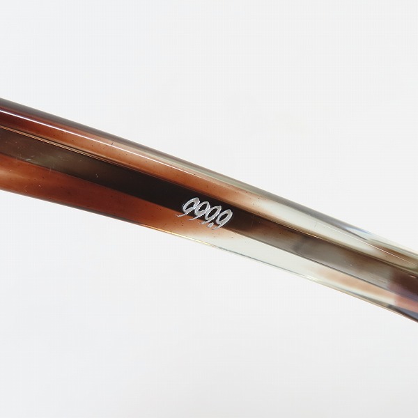 実際に弊社で買取させて頂いた999.9/フォーナインズ ウェリントン型 メガネフレーム/アイウェア/眼鏡 M-27 6023の画像 6枚目