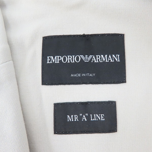 実際に弊社で買取させて頂いたEMPORIO ARMANI/エンポリオアルマーニ MR”A”LINE ジャケット /52の画像 3枚目