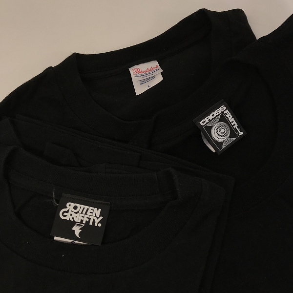 実際に弊社で買取させて頂いた【おまとめ品】クロスフェイス/京都大作戦/ロットングラフティー 等 半袖バンドTシャツ/Tシャツの画像 1枚目