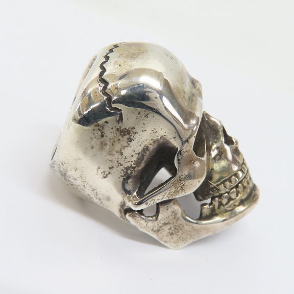 実際に弊社で買取させて頂いた【証明書】STANLEY GUESS/スタンリーゲス XX Large Skull Ring w/Jaw XXラージスカルリングw/ジョー 19.5-24号の画像 4枚目