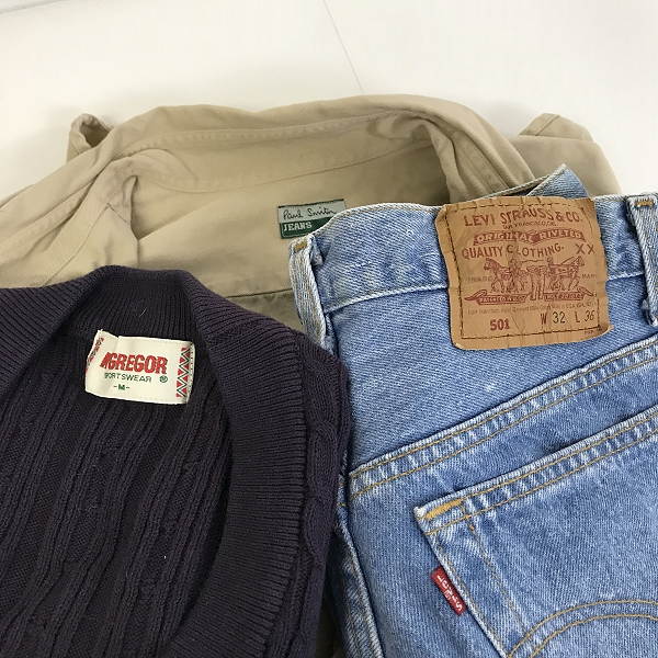 実際に弊社で買取させて頂いた【おまとめ品】マクレガー/リーバイス/ポールスミス 等 ベスト/デニムパンツ/ジャケット 他の画像 1枚目