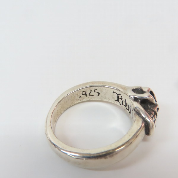 実際に弊社で買取させて頂いたBILL WALL LEATHER/ビルウォールレザー グッドラックスカル リング/17-18号の画像 7枚目