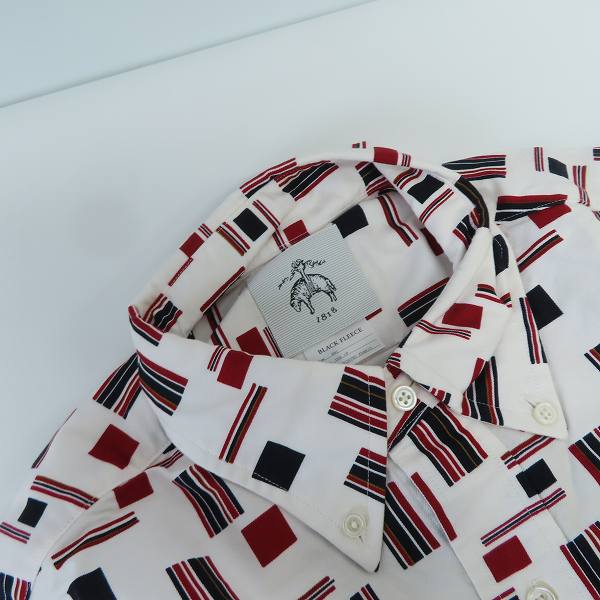 実際に弊社で買取させて頂いたBLACK FLEECE by Brooks Brothers/ブラックフリース ブルックスブラザーズ 総柄 ボタンダウンシャツ/BB1の画像 4枚目