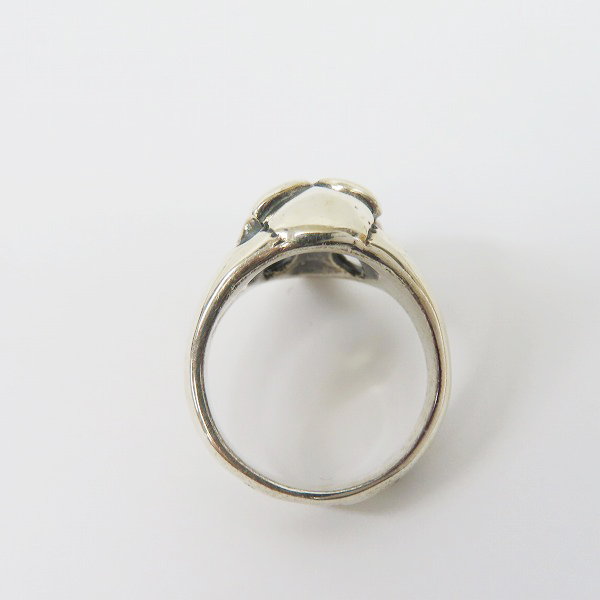 実際に弊社で買取させて頂いた【ギャラ付き】BILL WALL LEATHER/BWL/ビルウォールレザー グッドラックスカル リング/18-20号の画像 5枚目