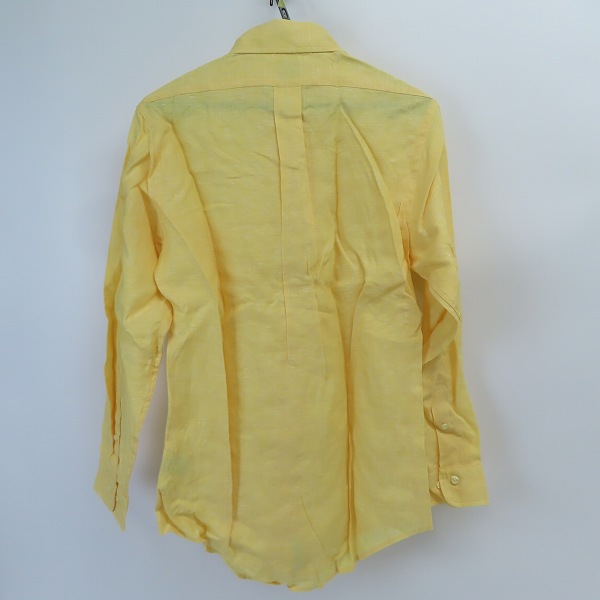 実際に弊社で買取させて頂いた【未使用】BROOKS BROTHERS/ブルックスブラザーズ ボタンダウンシャツ イエロー/Sの画像 1枚目