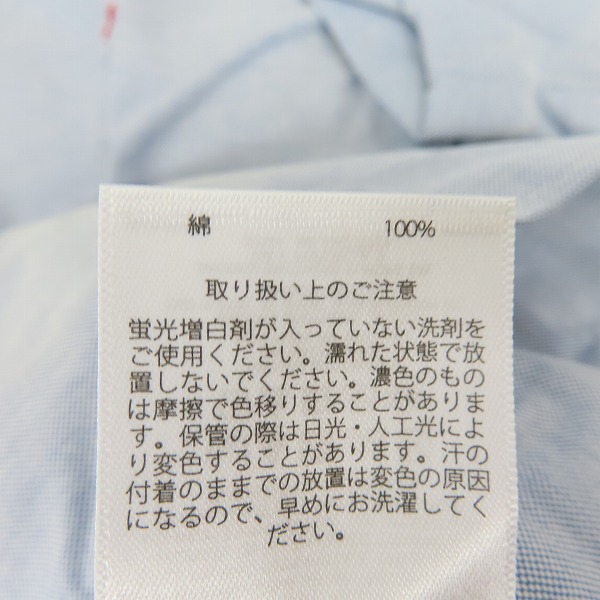 実際に弊社で買取させて頂いたBROOKS BROTHERS/ブルックスブラザーズ ロゴ刺繍半袖シャツ/Sの画像 3枚目
