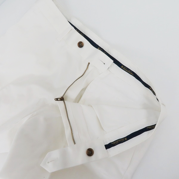 実際に弊社で買取させて頂いたBROOKS BROTHERS/ブルックスブラザーズ ホワイト コットンパンツ/W32の画像 2枚目