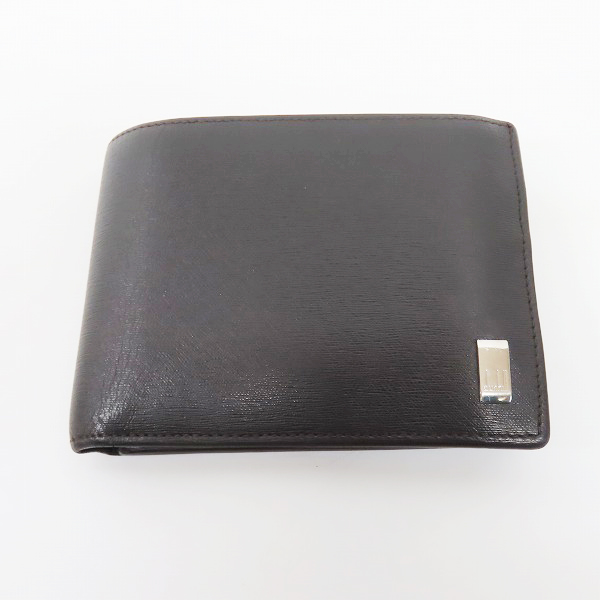 実際に弊社で買取させて頂いたDunhill/ダンヒル ロゴプレート レザー 二つ折り財布