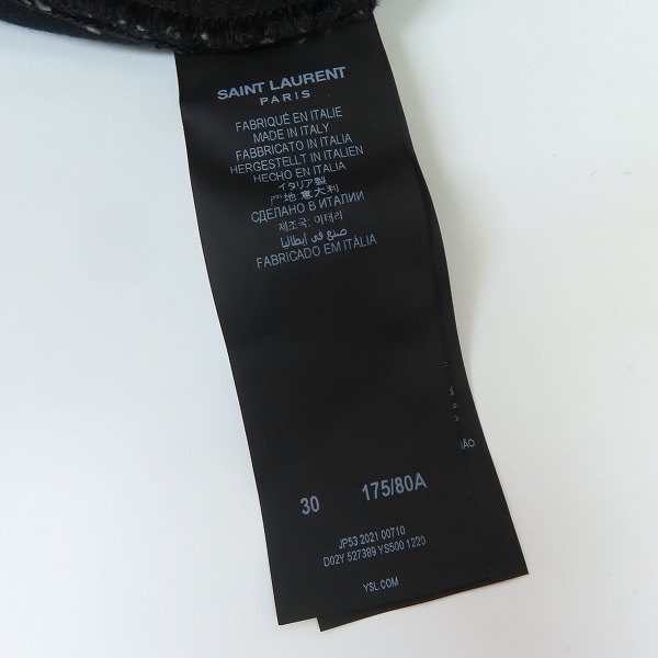 実際に弊社で買取させて頂いたSAINT LAURENT/サンローランパリ SKINNY-FIT JEANS ストレッチ スキニーデニム D02Y 527389 YS500 1220/30の画像 3枚目