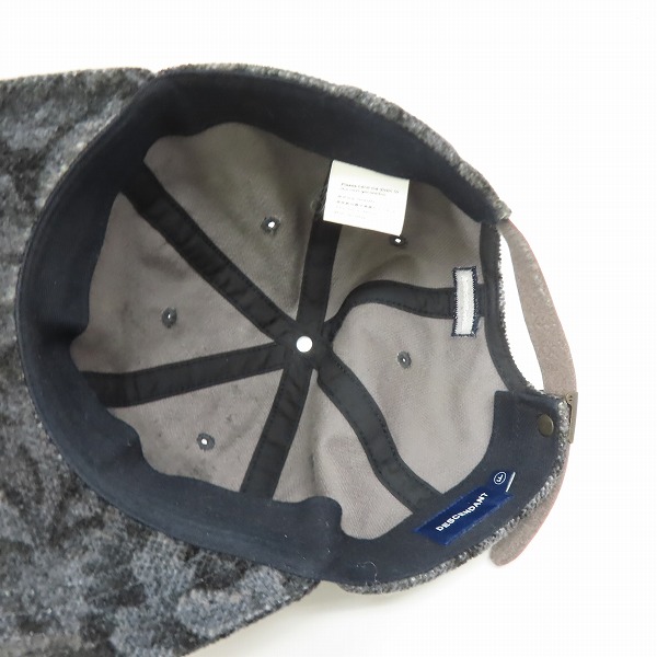 実際に弊社で買取させて頂いたDESCENDANT/ディセンダント cachalot 刺繍 キャップ/帽子 総柄/Fの画像 4枚目