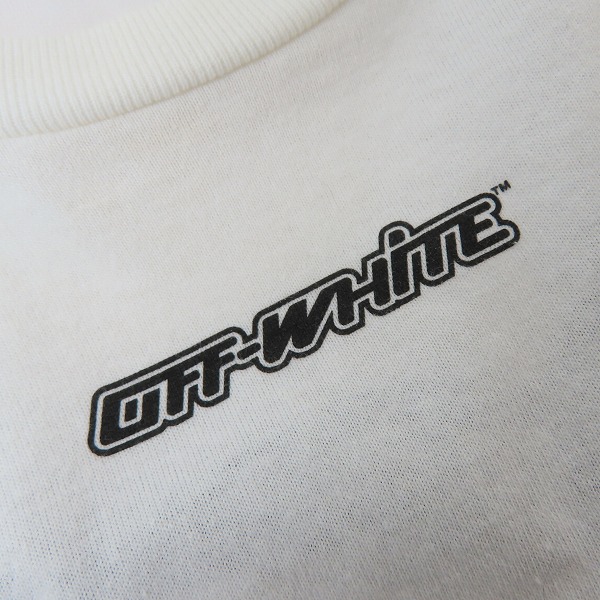 実際に弊社で買取させて頂いた【JPタグ】OFF-WHITE/オフホワイト 20FW MARKER L/S TEE マーカーロングスリーブTシャツ OMAB001E20JER003/XLの画像 5枚目