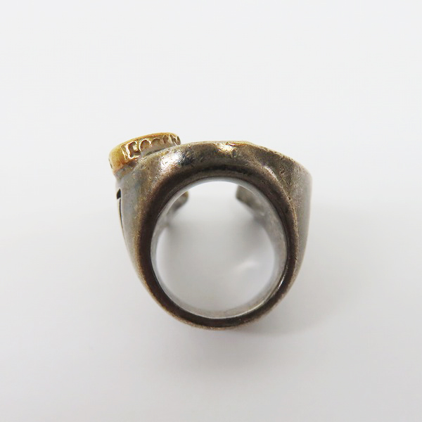 実際に弊社で買取させて頂いた【ギャラ/カスタム】BWL/ビルウォールレザー マークマホーニー ホースシューリング ｗ/ハッピーフェイス ゴールドサダー 3.5号の画像 5枚目