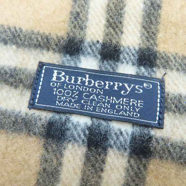 実際に弊社で買取させて頂いたBurberrys/バーバリーズ チェック カシミア マフラーの画像 1枚目