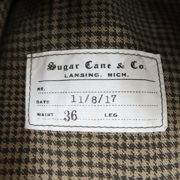 実際に弊社で買取させて頂いたSUGAR CANE/シュガーケーン  9.5oz. PRINT CANVAS SACK COAT/プリントキャンバスサックコート SC12761/36の画像 3枚目