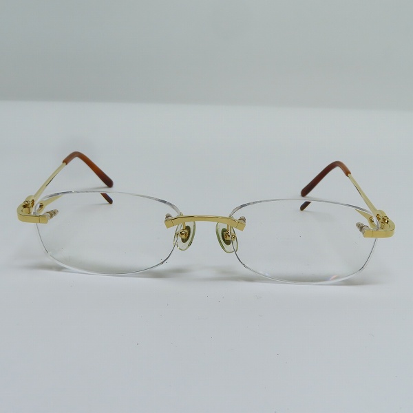 実際に弊社で買取させて頂いたCartier/カルティエ メガネフレーム リムレス の画像 1枚目