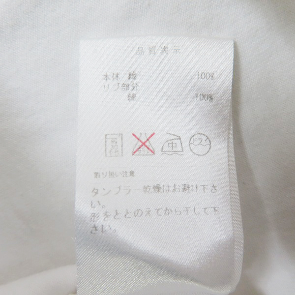 実際に弊社で買取させて頂いたDESCENDANT/ディセンダント cachalot 胸ポケ/刺繍 ロンT ホワイト/2の画像 3枚目