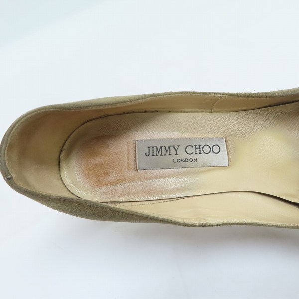 実際に弊社で買取させて頂いたJIMMY CHOO/ジミーチュウ スエード ピンヒール/38.5の画像 4枚目