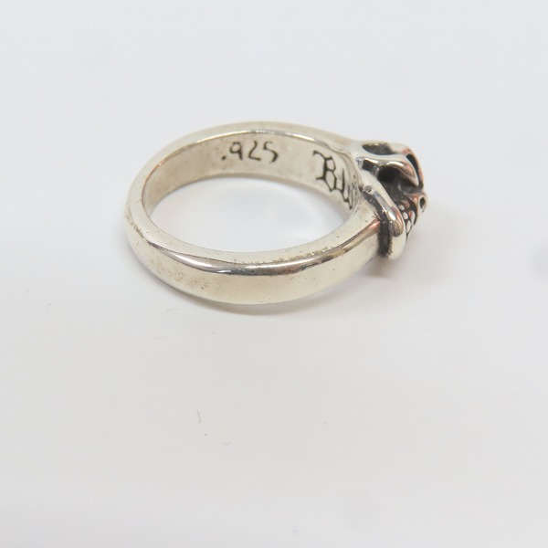 実際に弊社で買取させて頂いたBILL WALL LEATHER/ビルウォールレザー グッドラックスカル リング/17-18号の画像 4枚目